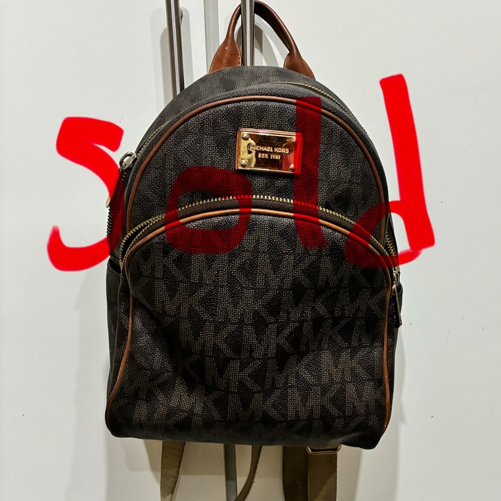 Michael Kors Brown Backpack